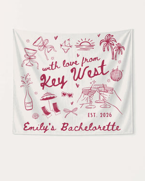 With Love from Key West Banner White