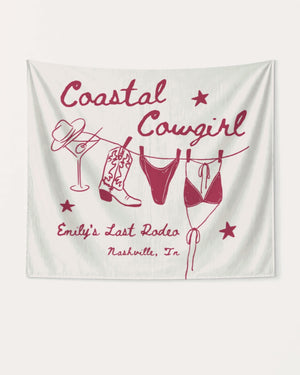 Coastal Cowgirl Banner White