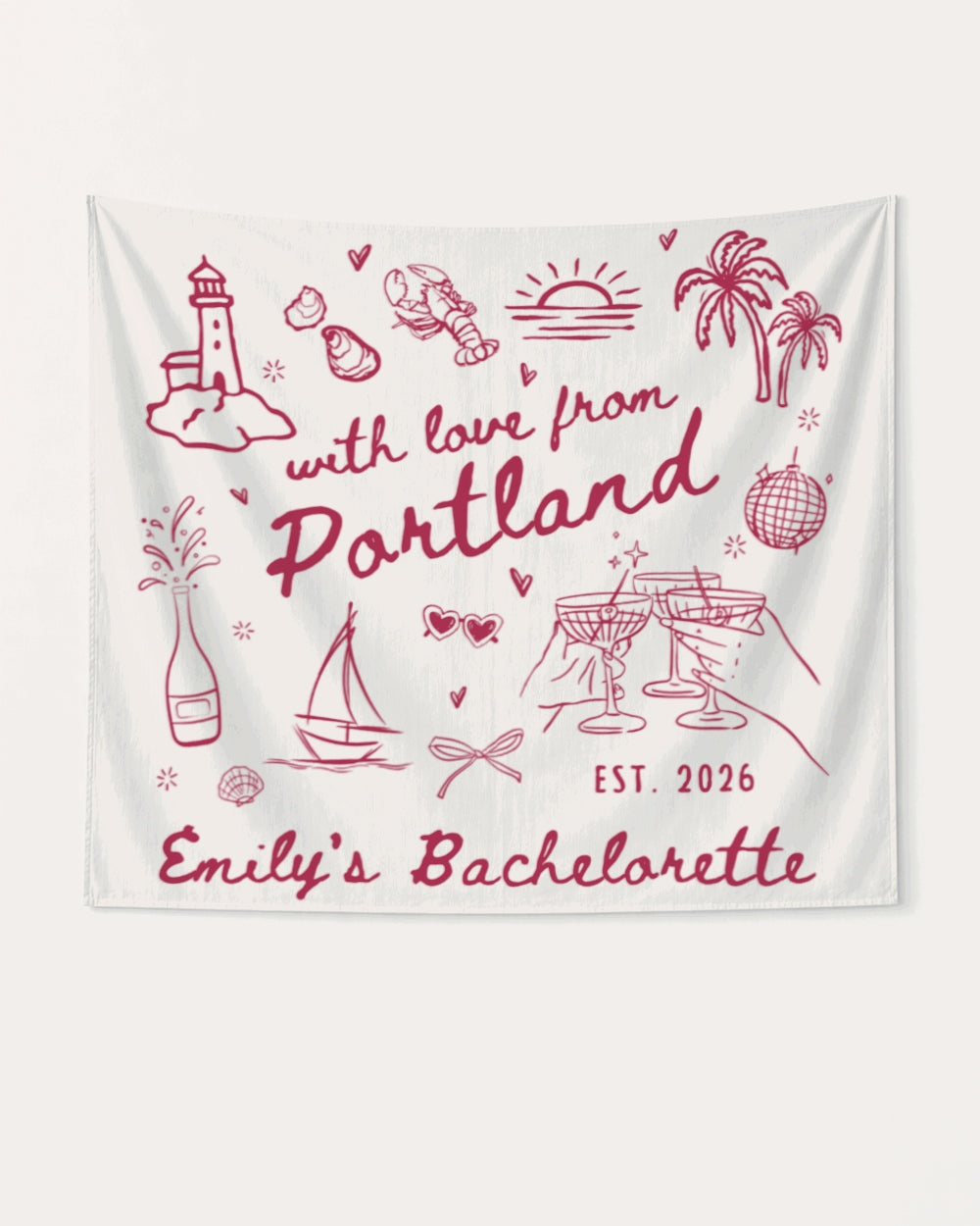 With Love from Portland Banner White