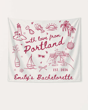 With Love from Portland Banner White