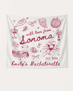 With Love from Sonoma Banner White