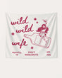 Wild Wild Wife Cowgirl Tequila Banner White