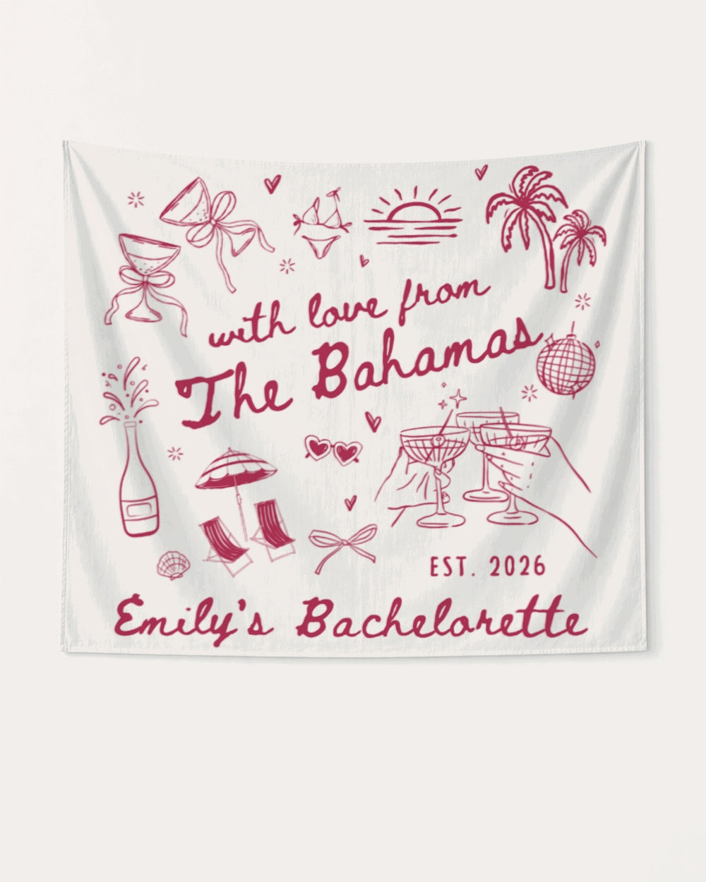 With Love from The Bahamas Banner White