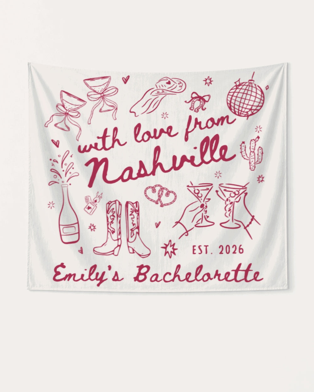 With Love from Nashville Banner White