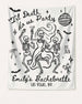 Til death do us party - Dancing Skeletons Banner White