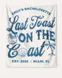 Last toast on the coast - text Banner White