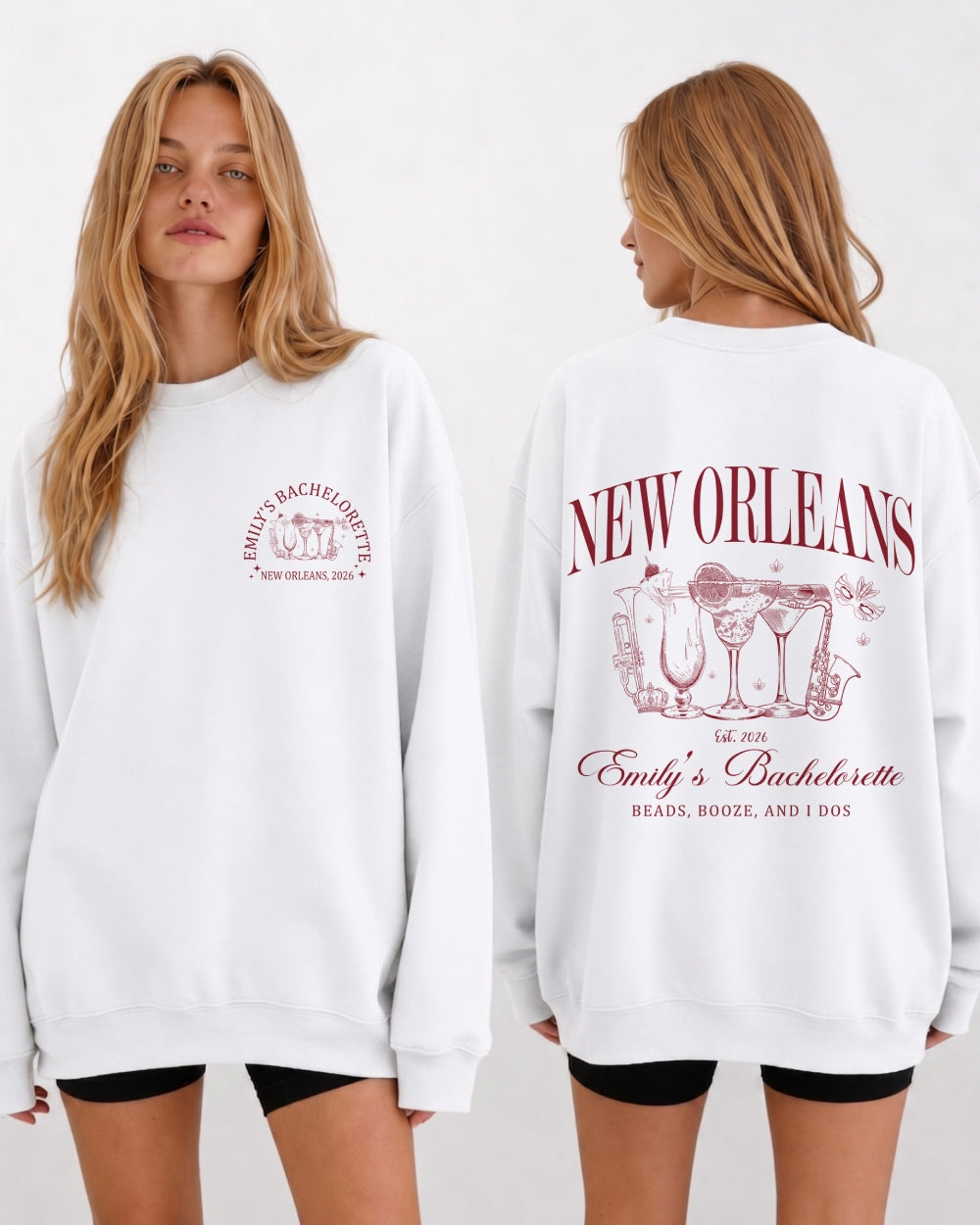 New Orleans Sweatshirt White