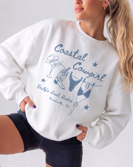 Coastal Cowgirl Sweatshirt White
