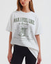 Personalized bachelorette T-shirt with bride name, year, and destination city on a vintage western Last Rodeo design. Custom name and city for the whole Nashville-bound bride squad.
