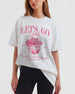 Man, I Feel Like A Bride & Let's Go Girls Disco T-Shirt White