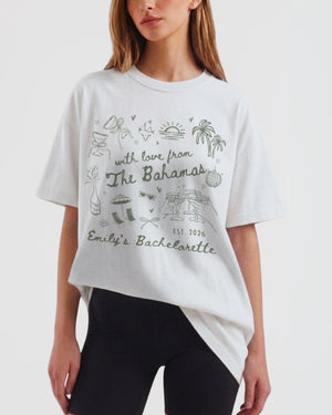 With Love from The Bahamas T-Shirt White