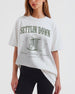Personalized western bachelorette t-shirt with bride name, EST year, and city customizable. Last Rodeo theme with vintage cowboy boot illustration for the whole bachelorette crew.