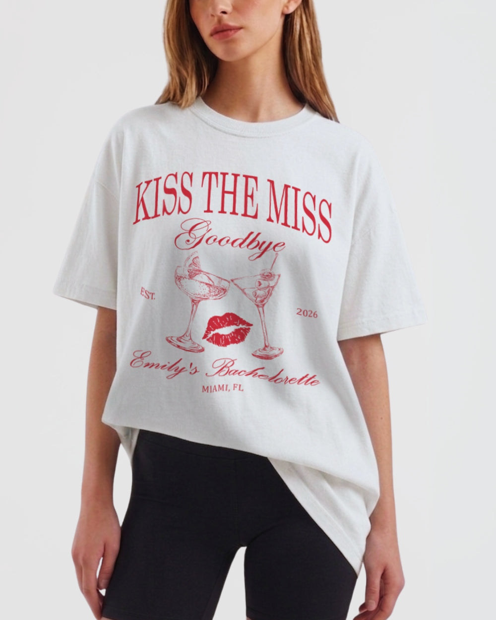 Kiss the Miss Goodbye T-Shirt White