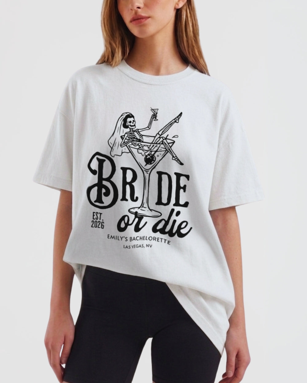 Bride or Die and Ride or Die T-Shirt White