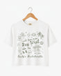 With Love from Key West Crop Top White