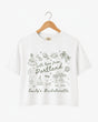 With Love from Portland Crop Top White
