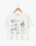 Let's Go Girls Cowgirl Bottle Crop Top White