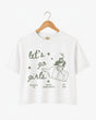 Let's Go Girls Cowgirl Bottle Crop Top White