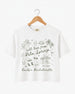 With Love from Palm Springs Crop Top White