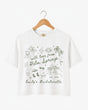 With Love from Palm Springs Crop Top White
