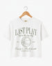 Last Play Before the Big Day - Basketball Crop Top White