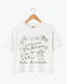 With Love from The Bahamas Crop Top White