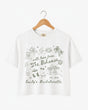 With Love from The Bahamas Crop Top White