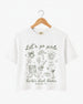 Let's Go Girls Cowgirl Party Crop Top White