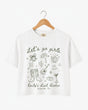 Let's Go Girls Cowgirl Party Crop Top White