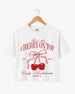 She's The Cherry On Top Crop Top White