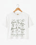 Save Water Drink Margs Crop Top White