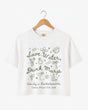 Save Water Drink Margs Crop Top White