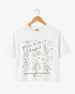 Going To The Chapel Crop Top White