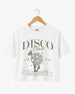 Dancing Queen, Disco Bride Crop Top White