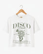 Dancing Queen, Disco Bride Crop Top White