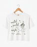Wild Wild Wife Cowgirl Tequila Crop Top White