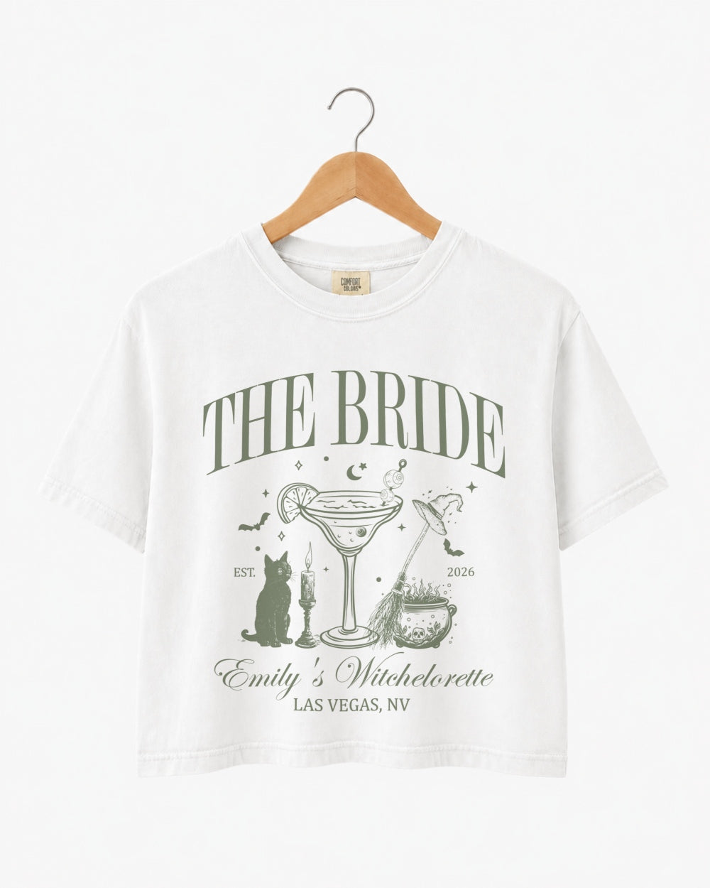 The Bride The Coven Crop Top White