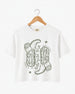 Wild Wild Wife Cowgirl Boots Crop Top White