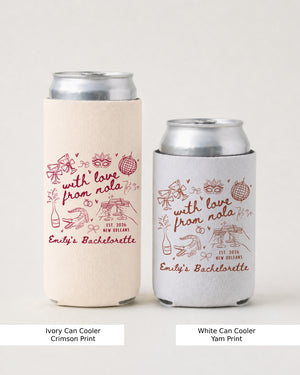 With Love from Nola Can Cooler White