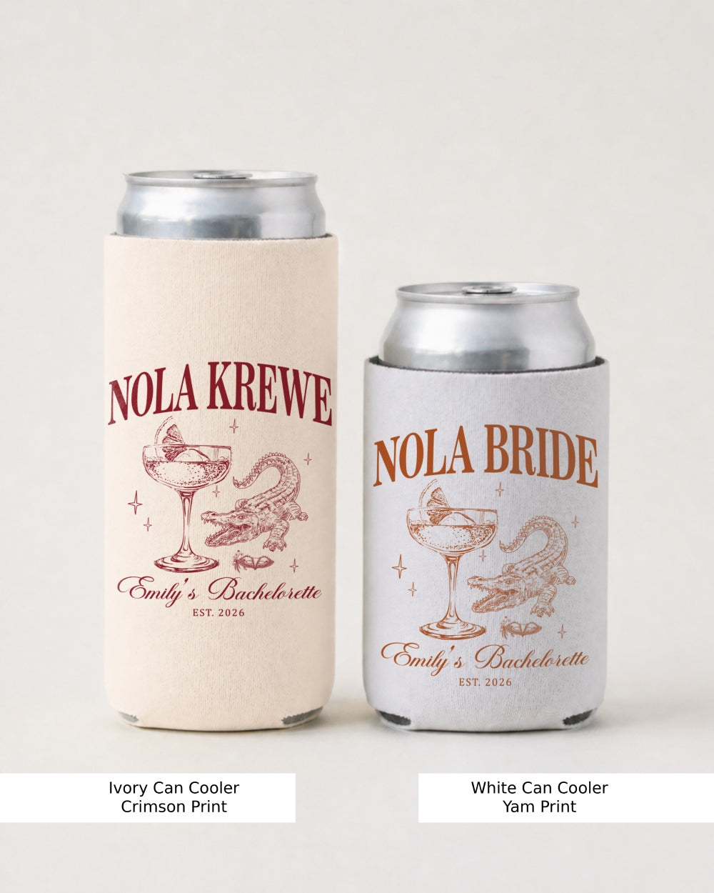 Nola Krewe, Nola Bride Can Cooler White