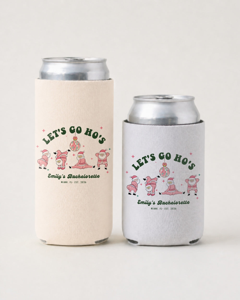 Let's Go Ho's Can Cooler White