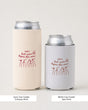 Personalized bride can cooler for cat lover bachelorette parties and matching party favors
