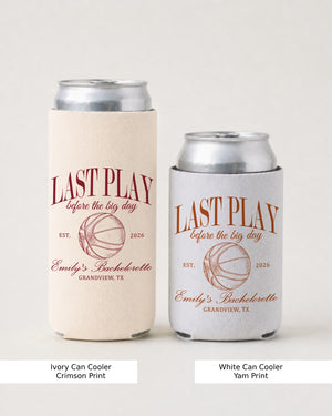 Last Play Before the Big Day - Basketball Can Cooler White