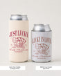 Lucky In Love Wine Cards Can Cooler White