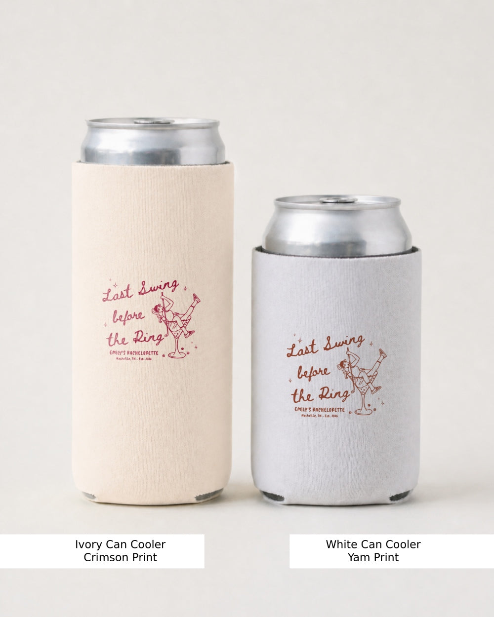 Last Swing Before the Ring - Golf Can Cooler White