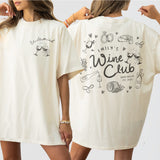 Wine Bachelorette Shirt Comfort Colors Custom Winery Bachelorette Party Tshirt Personalized Wine Bach Club Matching Outfits Napa Valley Tee - Ivory Product Image
