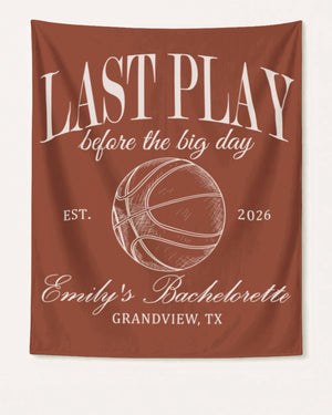 Last Play Before the Big Day - Basketball Banner Yam