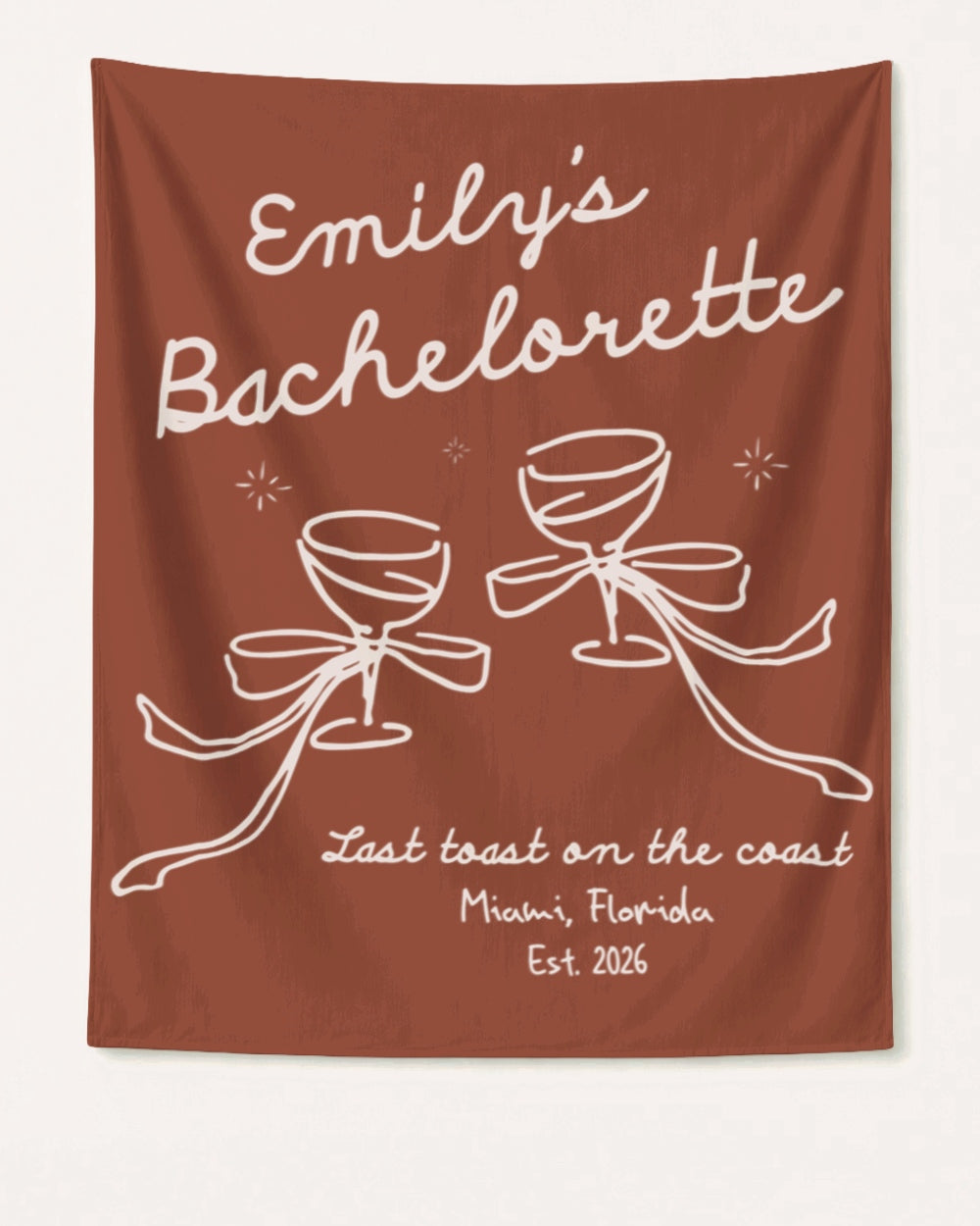 Last Toast on the Coast - Bow Cocktail Bach Banner Yam
