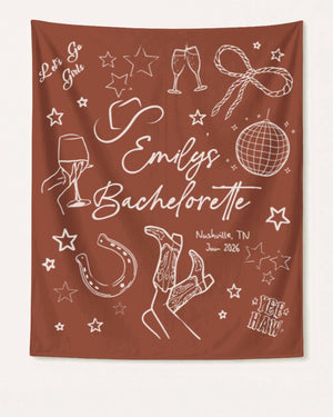 Let's Go Girls Disco Boots Banner Yam