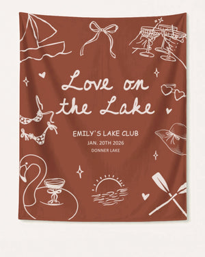 Love on the Lake Banner Yam